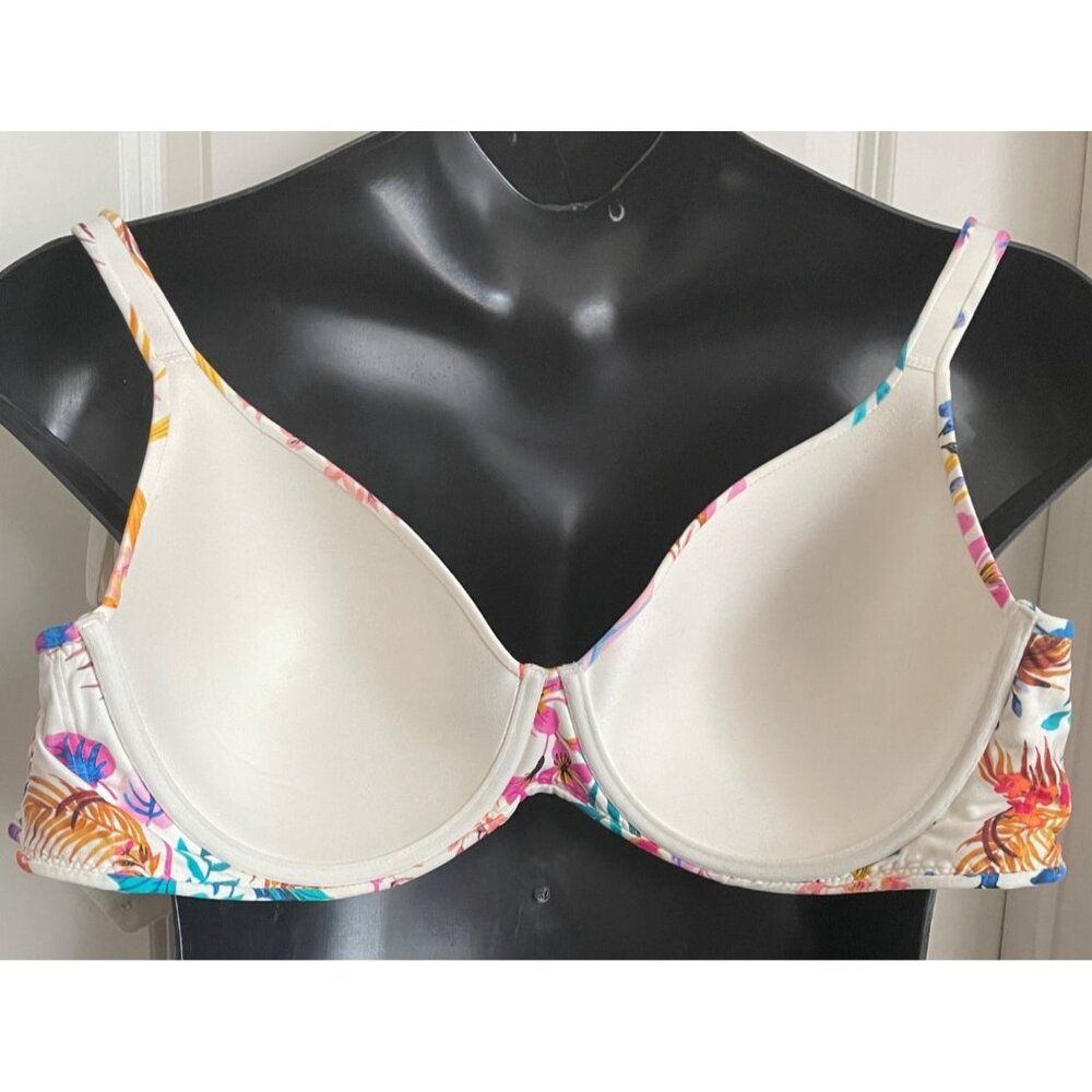Soma Floral Underwire Bra With Adjustable Straps & Back Closure Size 40DD - Picture 6 of 7